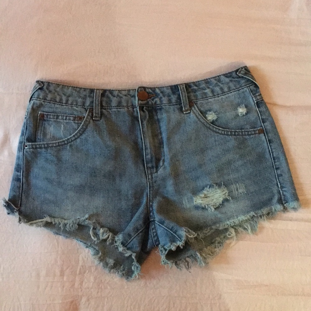 Cutoff Denim Shorts